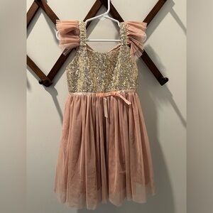 Little girl dress sequin tulle size 5